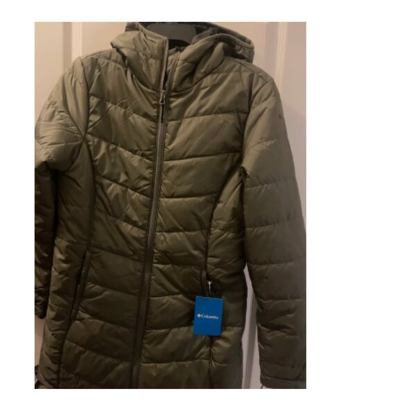 NWT Columbia Women's Powder Lite Mid Jacket, Olive Green-Sz XS - Picture 7 of 9